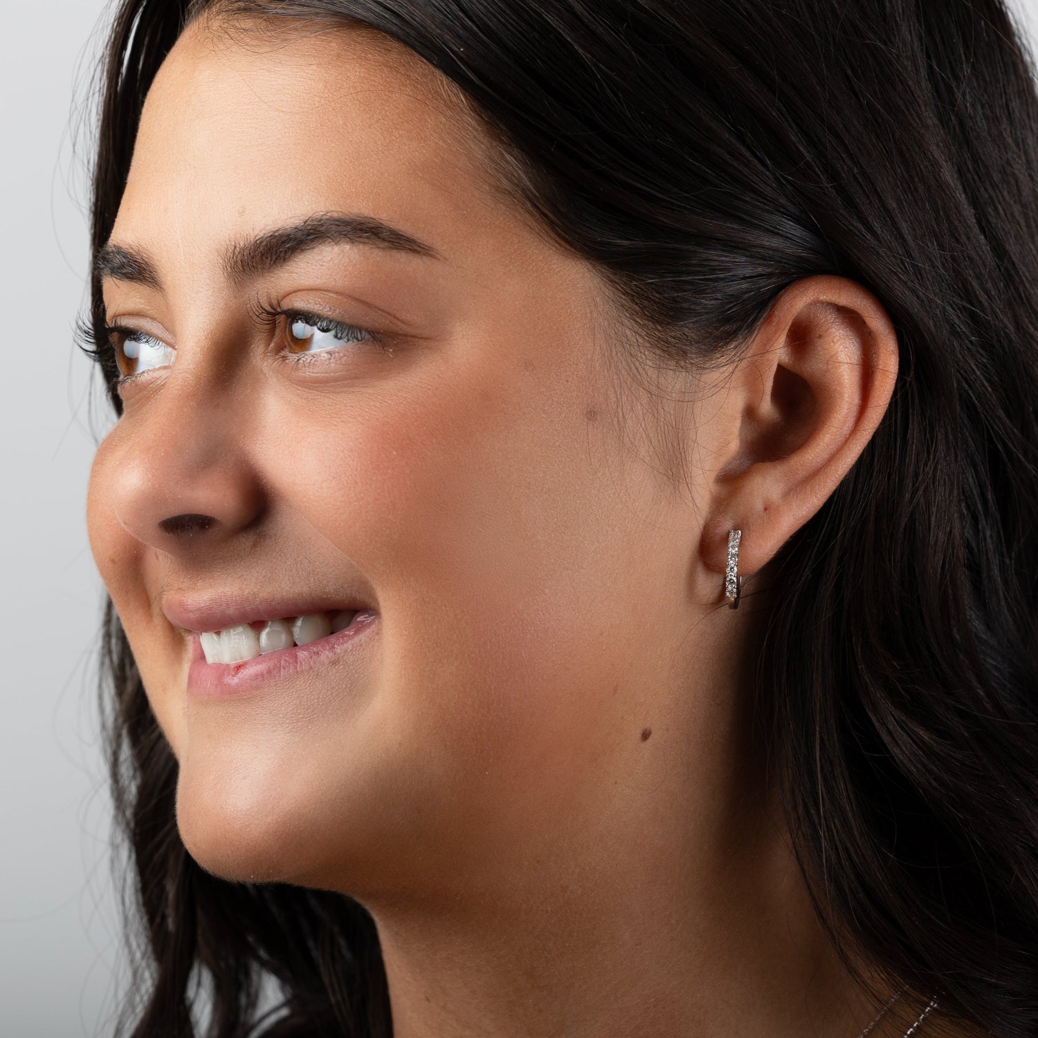 Bespoke by A + R 0.50CTW Small Diamond Hoop Earrings