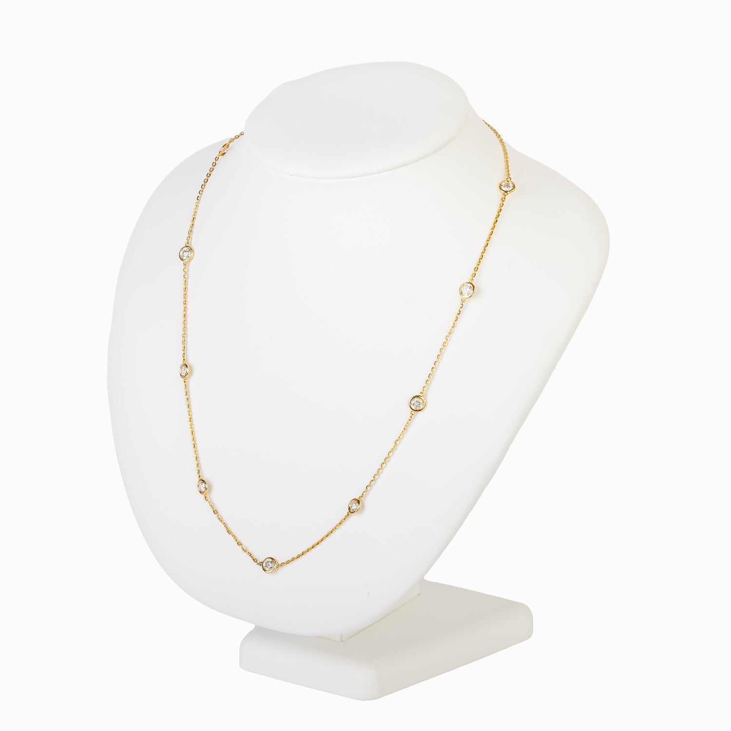 Bespoke by A +R 3.00CTW Diamond by the Yard 14K Yellow Gold Necklace