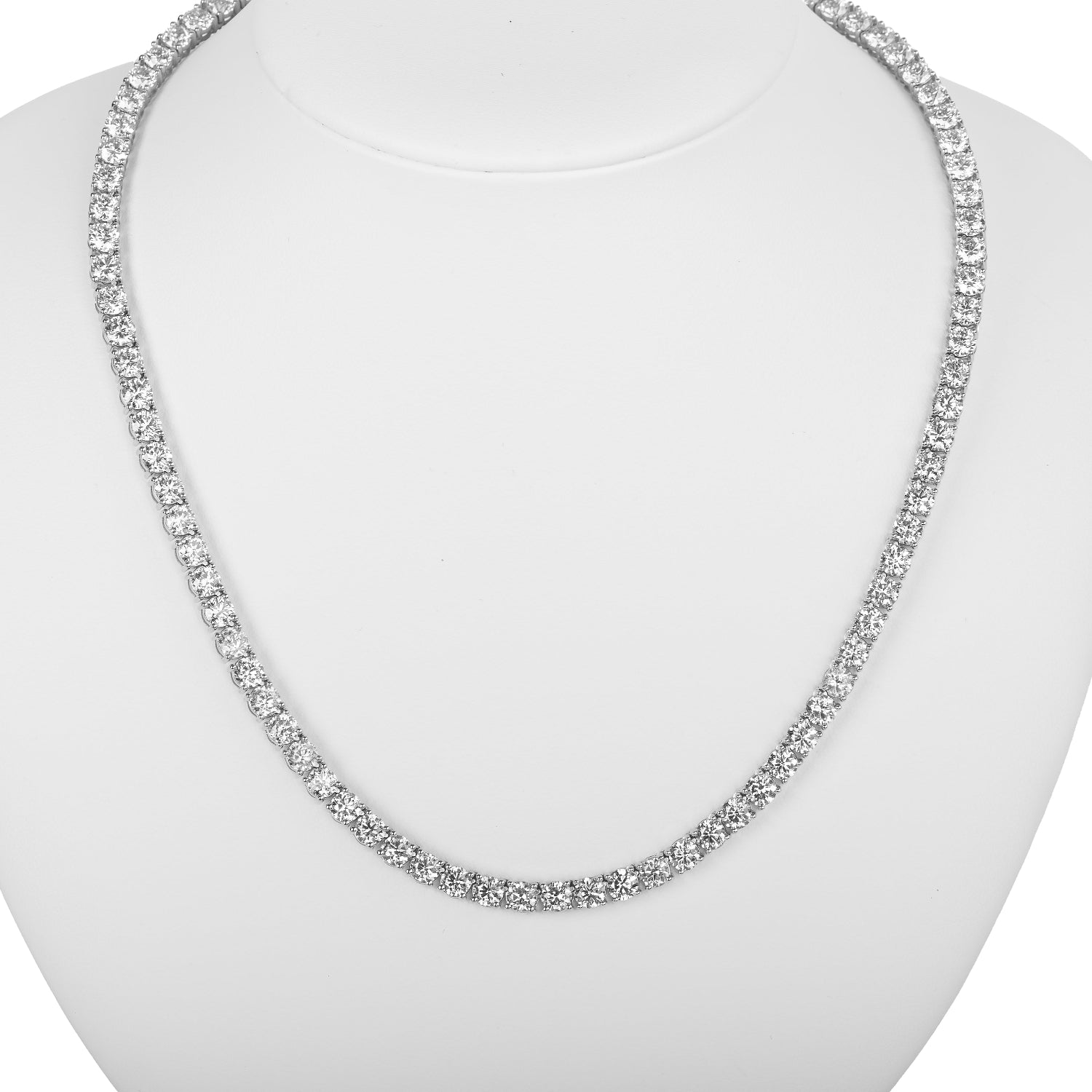 Bespoke by A+R 35.20CTW Diamond Tennis 14KY Necklace