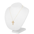 14K 2.00CTW Cross Pendant Yellow Gold on Display- Bespoke by A + R