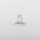 14K 3.00CTW Diamond Inside-Out Hoops in White Gold Bespoke by A + R