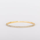 Bespoke by A + R 4.50CTW Flexible 14K Diamond Bangle Yellow Gold