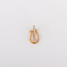 18KT RG 0.45CTW Small Diamond Hoop Earrings, Bespoke by A + R